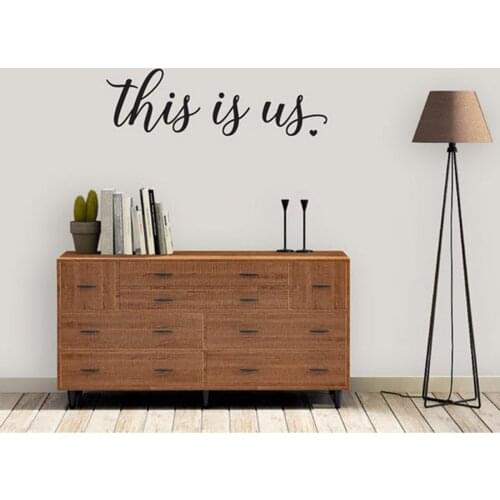 This is us Vinyl Decal Wall Art Sticker Photo Gallery Story Wall Home Decor House Living Family Entry Hall Decoration Mural C069