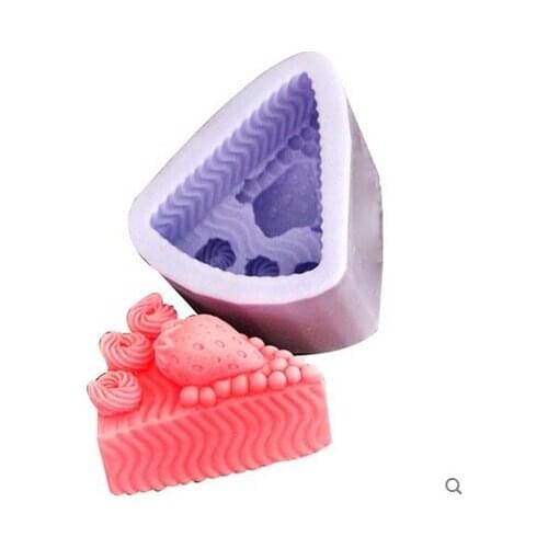 Strawberry Modelling Soap Mold Fondant Cake Decoration Mold Handmade Soap Mold Moulds Silicone Rubber PRZY Eco-friendly Si340