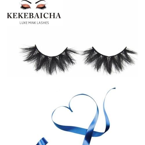 KEKEBAICHA High Volume Mink Lashes 3D Fluffy False Eyelash Handmade Reusable Mink Lashes Full Strip Lashes Dramatic Long Eyelash