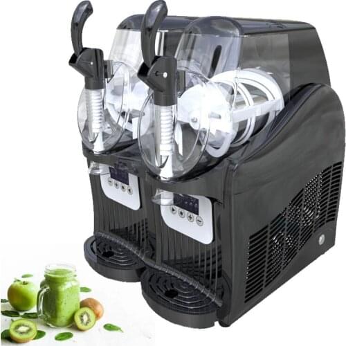 Commercial Slush Machine Double Tank Electric Snow Melting Machine Automatic Cold Drink Maker 220V 110V