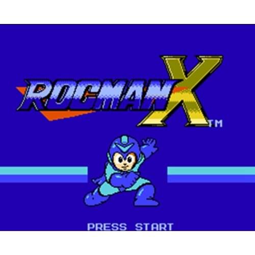 Best Sale Rockman X 60 Pins English Version Game Cartridge for 8 Bit 60pin Game Console