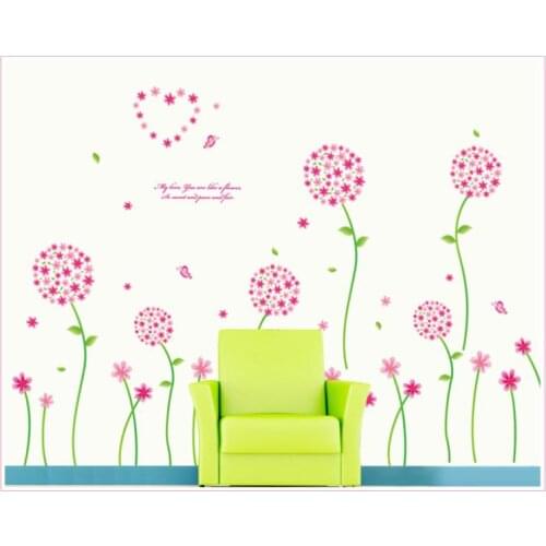 Fashion Pandora Dandelion Romance Decoration Wall zy7055B Stickers Wall Stickers Home Decor Stickers Wall Poster 60*90CM