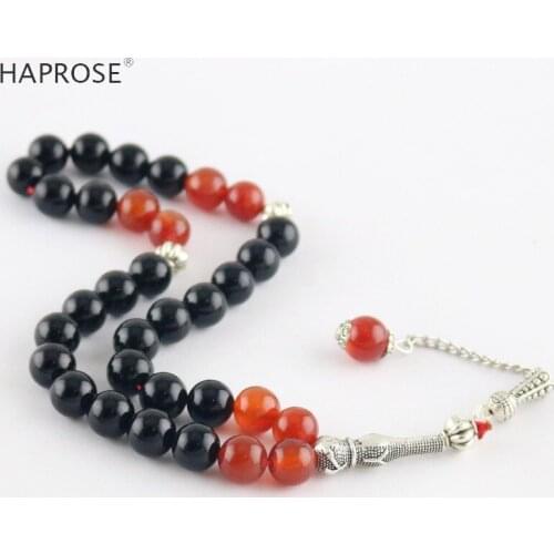 Fashion bracelet red agate bracelet Round Shape Prayer beads Islamic Muslim Tasbih Allah Rosary Natural agate free shipping