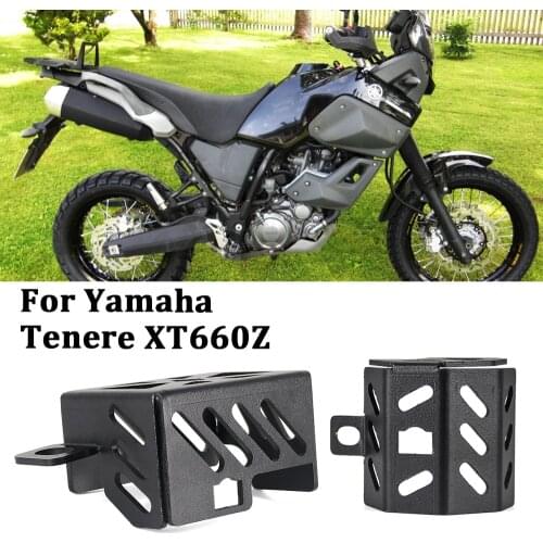 Motorcycle Accessories Front / Rear Brake Reservoir Protective Guard OIL CUP Protector Cover For Yamaha Tenere XT660Z XT 660 Z
