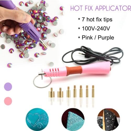 2020 DIY Tools Set Fast Heating Hot Fix Applicator Wand Gun Hotfix Rhinestones Iron On Crystal Garment DIY Heat Fix Tool