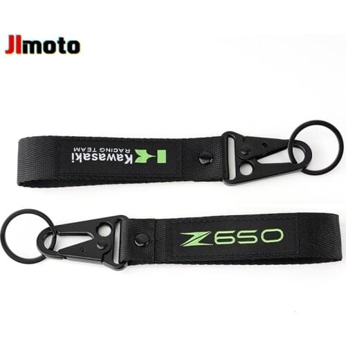 Newest Embroidery Key Holder Chain Ring Collection Keychain For Kawasaki Z650 High Quality Motorcycle Embroidered Keyring