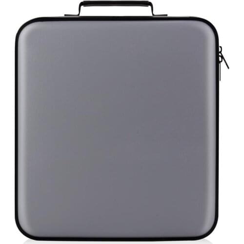 Disc Organizer DVD VCD Wallets 160 Capacity Home Storage Box Protective Travel Hard Shell Double Zipper CD Case