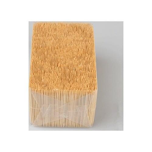 Super Valuable Bulk Bamboo Toothpicks Fruit Double or Single Sharp Tooth Sticks Natural Dental Sticks 1.6*65 Mm 3500 Pcs/bag