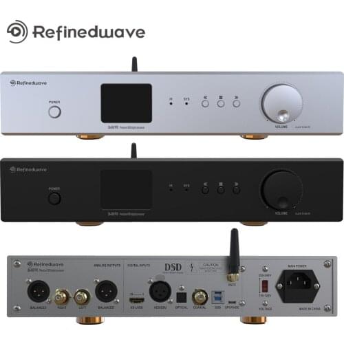 Refinedwave DA800 ES9038PRO DSD512 PCM768K FPGA FIFO Bluetooth 5.0 2.4" LCD Hifi Fully Balanced DSD DAC Decoder USB 12S APTX-HD