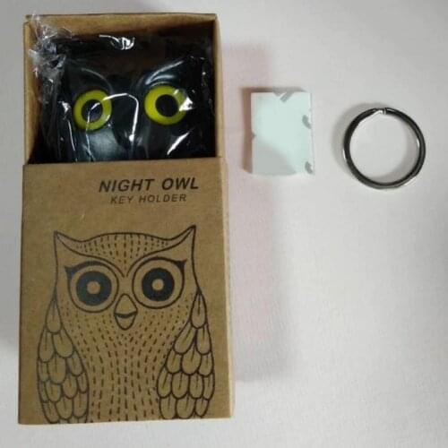 Night Owl Magnetic Wall Key Holder Magnets Keep Keychains Hook Hanging Key Will Open Eyes Home Decoration Accessories Open Eye