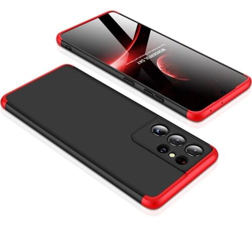 Slim Case for Samsung Galaxy S21 Plus 5G Case 360 Full Protection Anti-knock 3 in 1 Matte Hard PC Cover for Samsung S21 Ultra