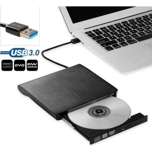 Slim USB 3.0 External Drive DVD/CD Writer Burner Reader Player for Laptop PC USB 3.0 Slim External DVD RW CD Writer Drive Burner