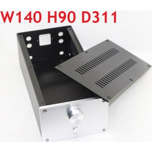 Size W140 H90 D311 DAC Amplifier Case Aluminum Chassis Power Supply DIY Case 1409