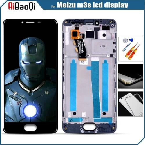 Meizu M3S Display LCD Display Touch Screen Digitizer Assembly For 5.0" MEIZU M3S LCD Display With Frame Y685H Y685Q Replacement