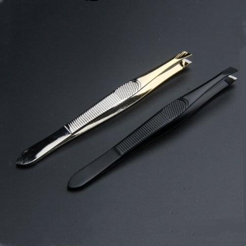 1PC High Quality Make Up Tools Pince A Epiler Eyebrow Tweezer Stainless Steel Slant Tip Eyes Tweezer Clip For Face Hair Removal