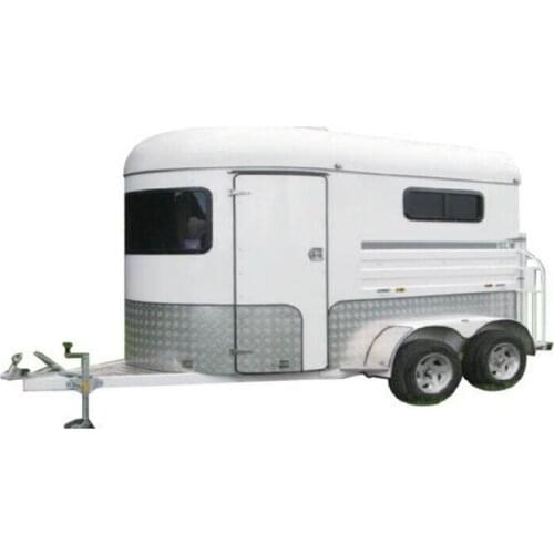 2 Horse straight Load horse float-Deluxe super quality horse trailer supplier