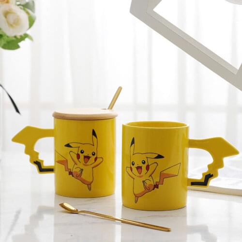 330ml Pikachu Ceramic Coffee mup Home Breakfast Milk Tea Cup Cute Cartoon Children Water Cup Creative Gift