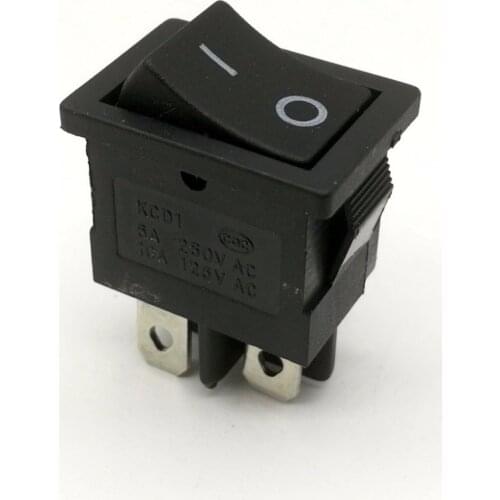 5pcs/lot 13x19 mm KCD SPST 4PIN Snap-in on off switch Position Snap Boat Rocker Switch 6A/250V High Quality Copper feet