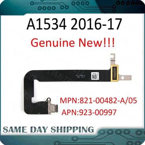 821-00482-A 821-00828-A Laptop A1534 DC Jack I/O USB-C Power Board with Cable 2016 2017 for MacBook Retina 12" A1534