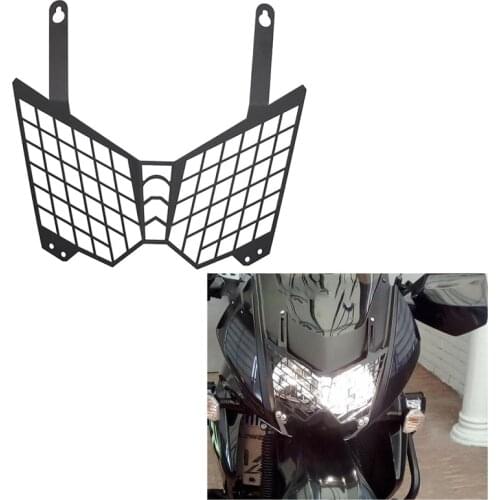 Motorcycle Aluminum Headlight Grille Guard Cover Protector for Kawasaki KLR650 2008-2015