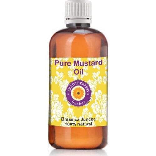 FRee Shipping Pure Mustard Oil Brassica juncea 100% Natural Cold Pressed Unrefined Therapeutic 5ML
