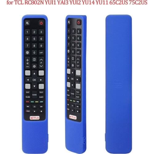 1pc Remote Cover For TCL RC802N YUI1 YAI3 YUI2 YU14 YU11 65C2US 75C2US smart TV Voice remote control Cases