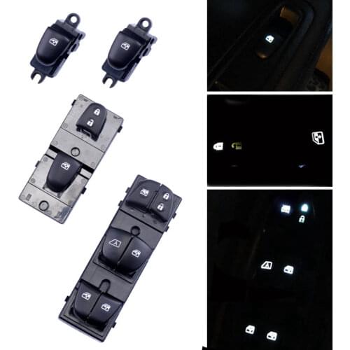 For Renault Kadjar 2015 2016 2017 2018 Auto Electric Power Window Switch with LED White Backlight