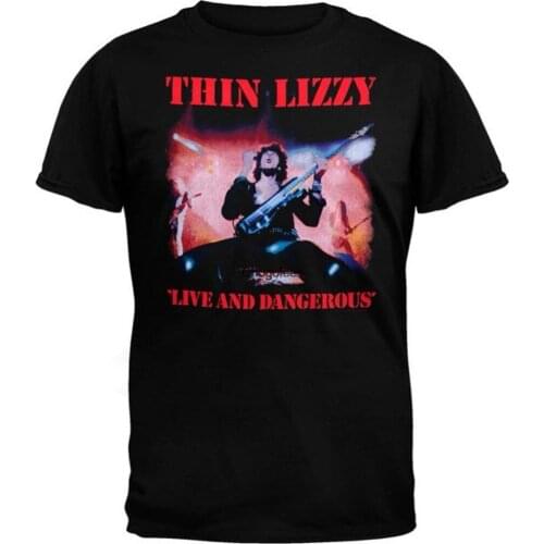 Thin Lizzy Live And Dangerous T Shirt Thin Lizzy Guitar Band T Shirt Rock Band TeeT Shirt All Size