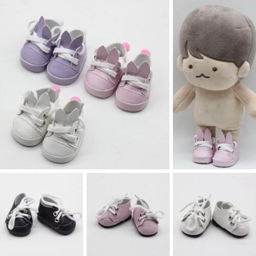 5CM PU Leather Mini Toy Shoes For EXO Dolls Fit For 14.5 Inch Doll As For BJD Accessories Girl Dolls Gift Toys