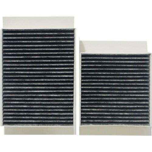 2 PCS Activated Carbon Cabin Air Filter Fit For Citroen DS3 1.6L 2010-2015