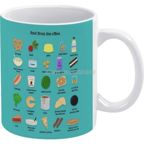Food From The Coffee Mugs Friends Mugs Travel Beer Porcelain Tea Kitchen Cup Friends Gift Cutermelon The Food Jim Pam Beesly Dwi