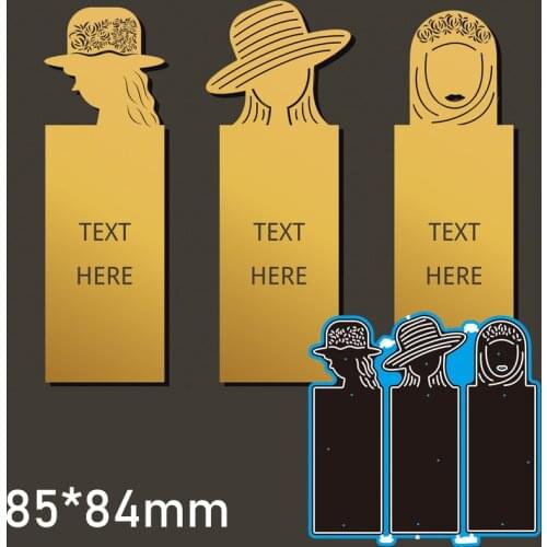 Metal Cutting Dies Woman Note New Scrapbook paper decoration template Embossing DIY Paper Card Craft 85*84mm