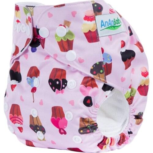 Washable Baby Nappies One Size Adjustable Cloth Diaper Waterproof Cartoon Reusable New Baby Diaper/Couche Lavable HA005