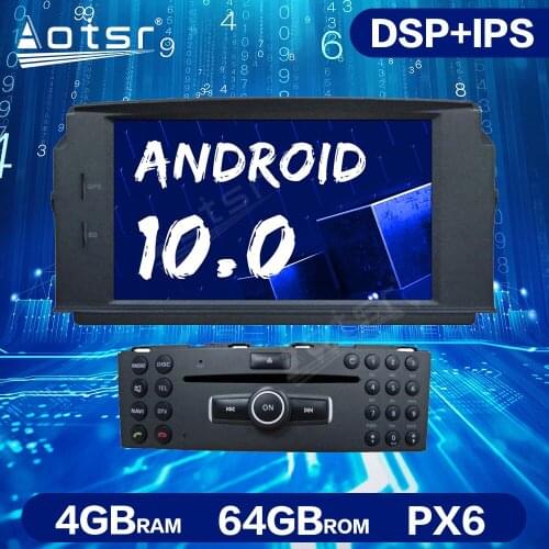 Android 10.0 Radio Multi-dvd Player For Mercedes Benz C Class C180/C200/C230 W204 Car GPS Navigation Audio Auto Stereo Head Unit