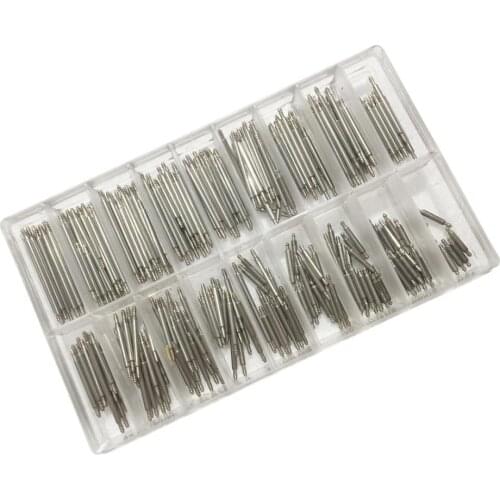 Set of 270 Stainless Steel Watch Strap Spring Bars 8-25mm Pins Lugs Links