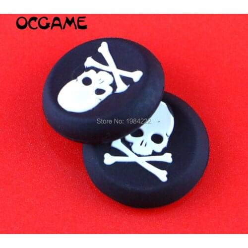 OCGAME 6pcs/lot High quality Skull Head grips Silicone Thumb Grip Joystick Cap joystick grips For PS4 xbox one ps3 Controller