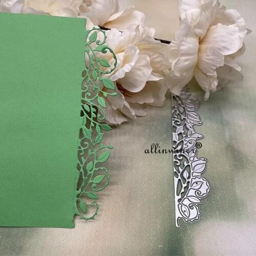 2021 New Lace leaf border Metal Cutting Dies Stencils Die Cut for DIY Scrapbooking Album Paper Card Embossing