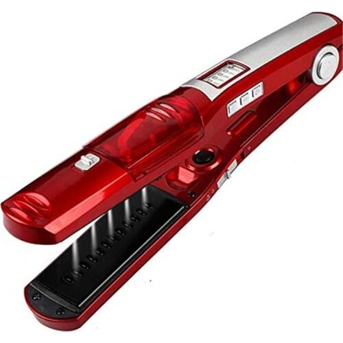 Steam Straightener Flat Iron Hair Straightener Steam Pod Straightening Corrugated Hair Crimper plate wafers