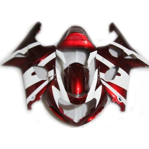 Complete Fairing kit for Suzuki K2 2000 2001 2002 GSXR1000 GSXR 1000 00 01 02 red white ABS plastic motorcycle Fairings kit