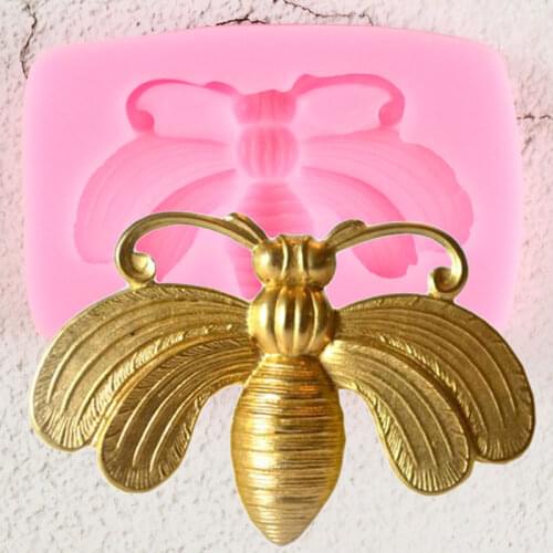 Bee Insect Silicone Mold Chocolate Candy Molds Cake Decorating Tools Cupcake Baking Fondant Mould Jewelry Polymer Clay Moulds