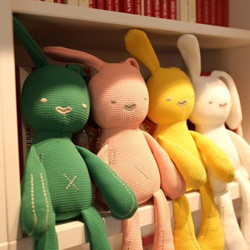 Cute Big Ears Long Arm Rabbit Pillow Baby Sleep Comfort Doll Plush Toys oll Appease Bunny Stuffed Dolls Children Birthday Gifts