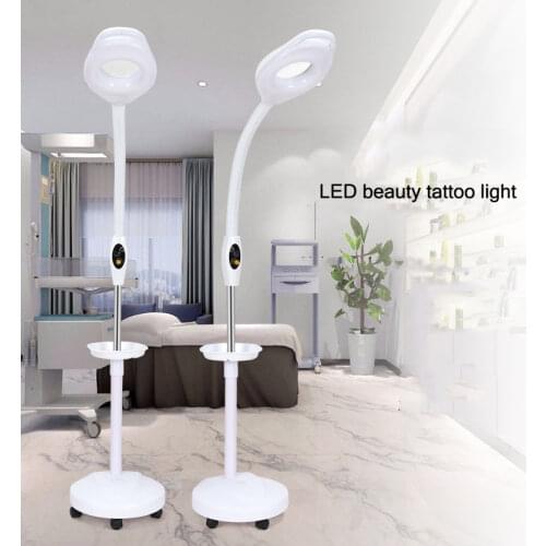 LED Cold Light Lamp Tattoo Eyebrow Tattoo Magnification Beauty Nail 16X Magnification Shadowless Lamp Beauty Salon Floor Lamp