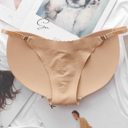 Womens Sexy Underwear Ladies Breathable Full Hip Seamless Fashion Briefs Adjustable Hip Pad Female Lingerie Soft Hip Pads