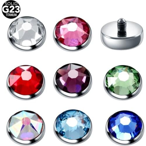 1PC G23 Titanium Dermal Anchor Base & Tops Skinner Diver Micro Skin Diver Dermal Piercing Skinner Implants Piercing Body Jewelry