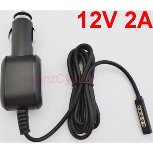 1PCS High Quality 12V 2A Cable Battery Car Charger Power Adapter Supply for Microsoft Windows Surface RT 10.6 Tablet PC