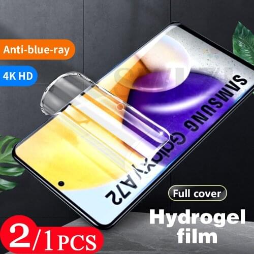 2/1Pcs for Samsung Galaxy A91 A71 A72 A52 A42 A32 A22 A51 A41 A31 A21 A01 A11 A12 A02 hydrogel film Not Glass screen protector
