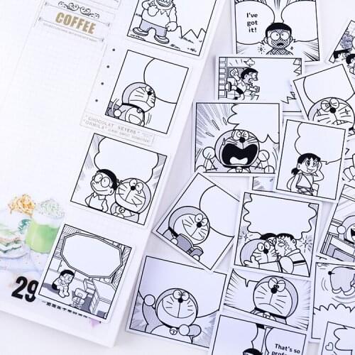 24PCS cute cartoon Stickers Crafts And Scrapbooking stickers book Student label Decorative sticker kids toys