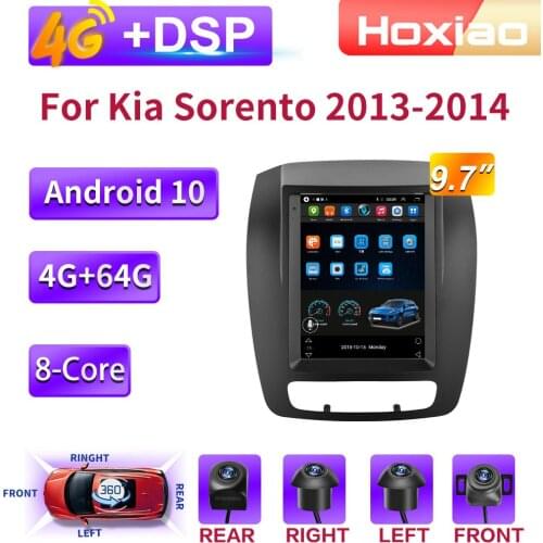 360 auxiliary system 4G 8 core Android 10 Car Radio Multimedia Video Player For Kia Sorento 2013 2014 Navigation GPS 2 din