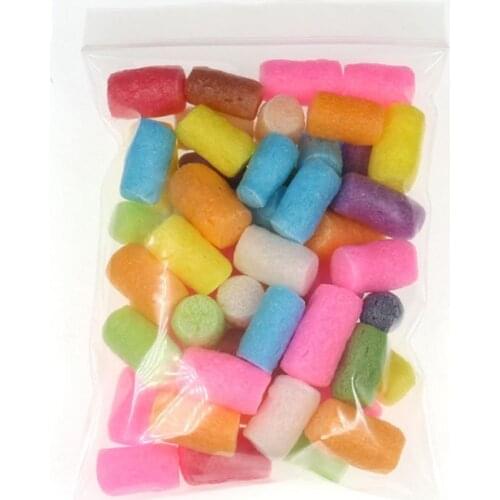 50 Pcs/Bag Fishing Nuggets Water Soluble PVA Foam Pop Up Carp Rig Tackle Accessories Tool Random Color