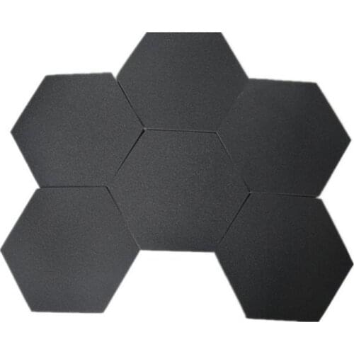 6PCS Acoustic Panels Hexagonal Sound Proof Padding Sound Dampening Panels for Home & Offices Wall KTV Recording Studio